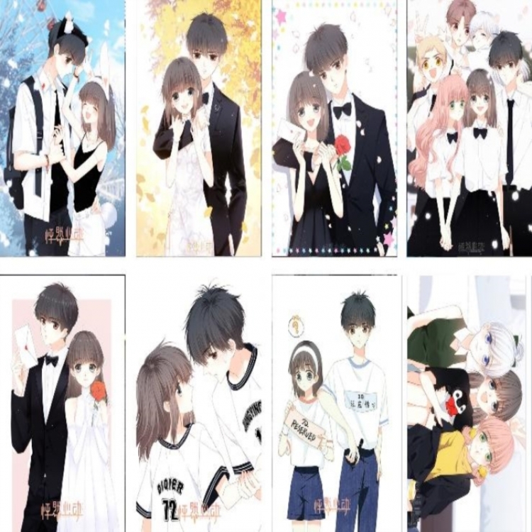 Heartbeat Embossed poster 8 pcs a set 42X29CM price for 5 sets