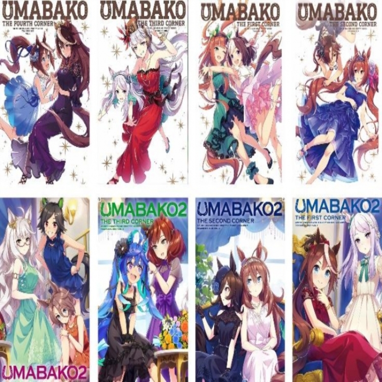 Pretty Derby Embossed poster 8 pcs a set 42X29CM price for 5 sets