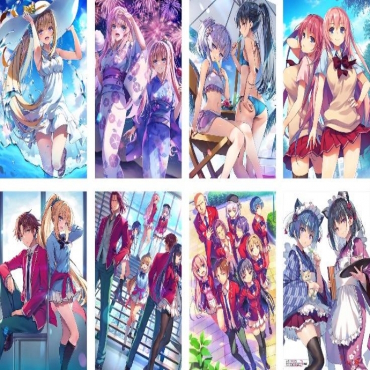 Classroom of the Elite‌ Embossed poster 8 pcs a set 42X29CM price for 5 sets