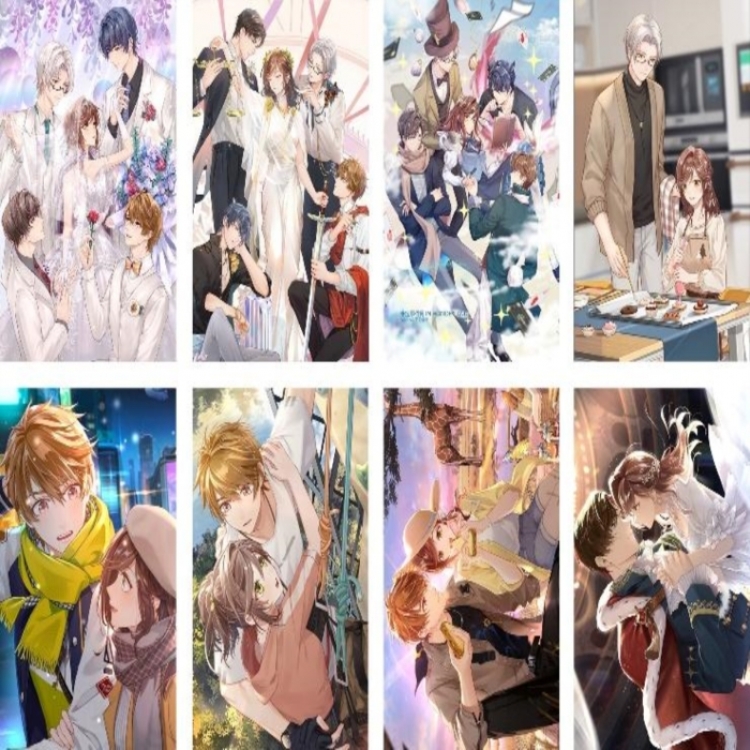 Tears of Themis Frosted  Embossed poster 8 pcs a set 42X29CM price for 5 sets