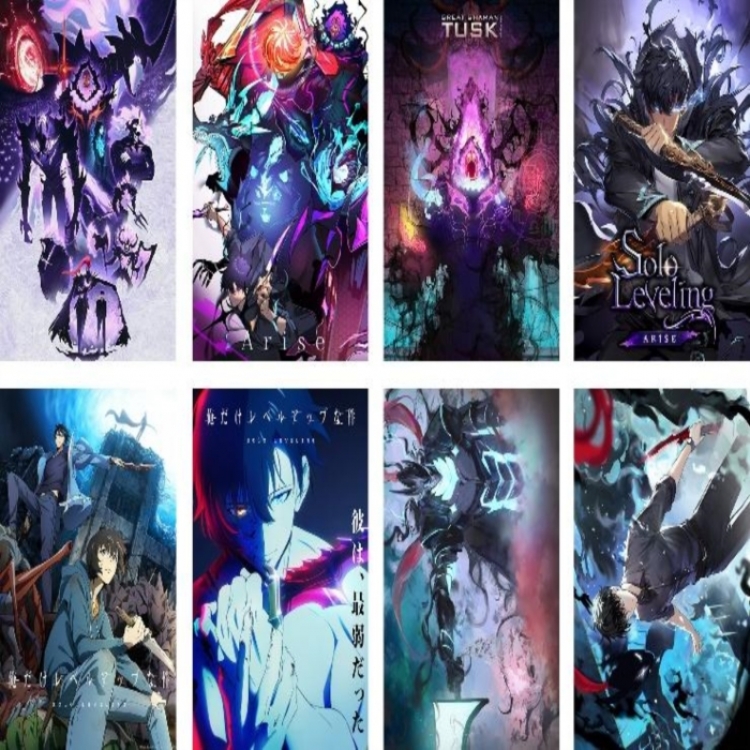 Solo Leveling:Arise  Embossed poster 8 pcs a set 42X29CM price for 5 sets
