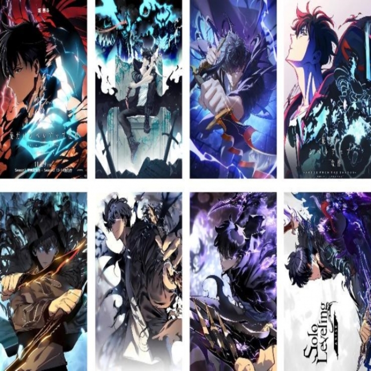Solo Leveling:Arise  Embossed poster 8 pcs a set 42X29CM price for 5 sets