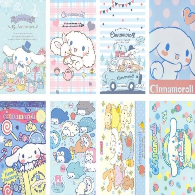 Cinnamoroll Embossed poster 8 pcs a set 42X29CM price for 5 sets