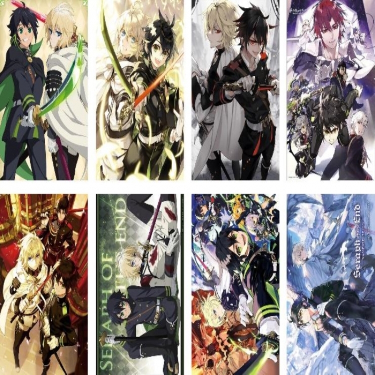 Seraph of the End‌ Embossed poster 8 pcs a set 42X29CM price for 5 sets