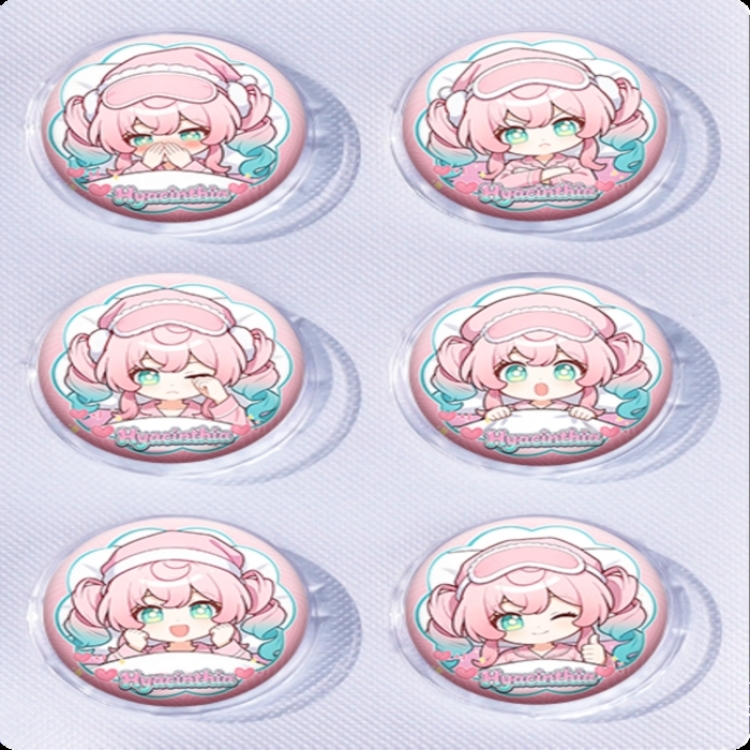 Honkai: Star Rail Anime peripheral pill bar badge 25mm a set of 6 price for 5 sets 