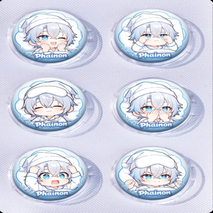 Honkai: Star Rail Anime peripheral pill bar badge 25mm a set of 6 price for 5 sets 