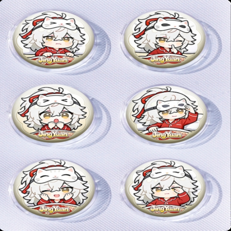 Honkai: Star Rail Anime peripheral pill bar badge 25mm a set of 6 price for 5 sets 