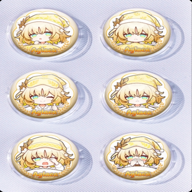 Honkai: Star Rail Anime peripheral pill bar badge 25mm a set of 6 price for 5 sets 