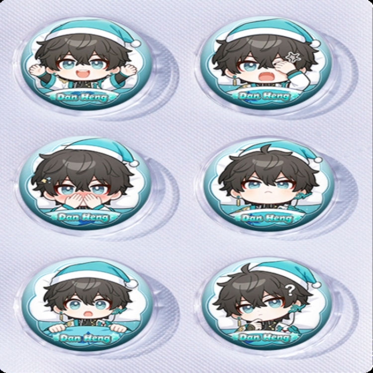 Honkai: Star Rail Anime peripheral pill bar badge 25mm a set of 6 price for 5 sets 