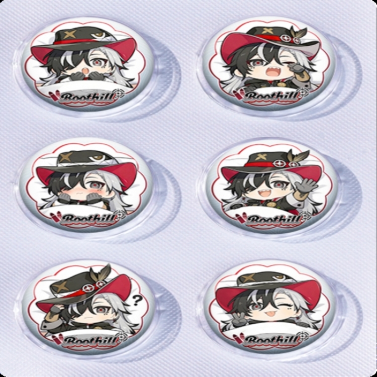 Honkai: Star Rail Anime peripheral pill bar badge 25mm a set of 6 price for 5 sets 