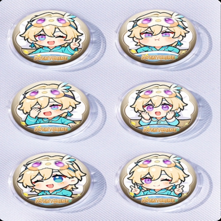 Honkai: Star Rail Anime peripheral pill bar badge 25mm a set of 6 price for 5 sets 