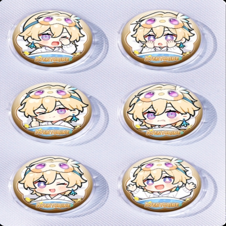 Honkai: Star Rail Anime peripheral pill bar badge 25mm a set of 6 price for 5 sets 