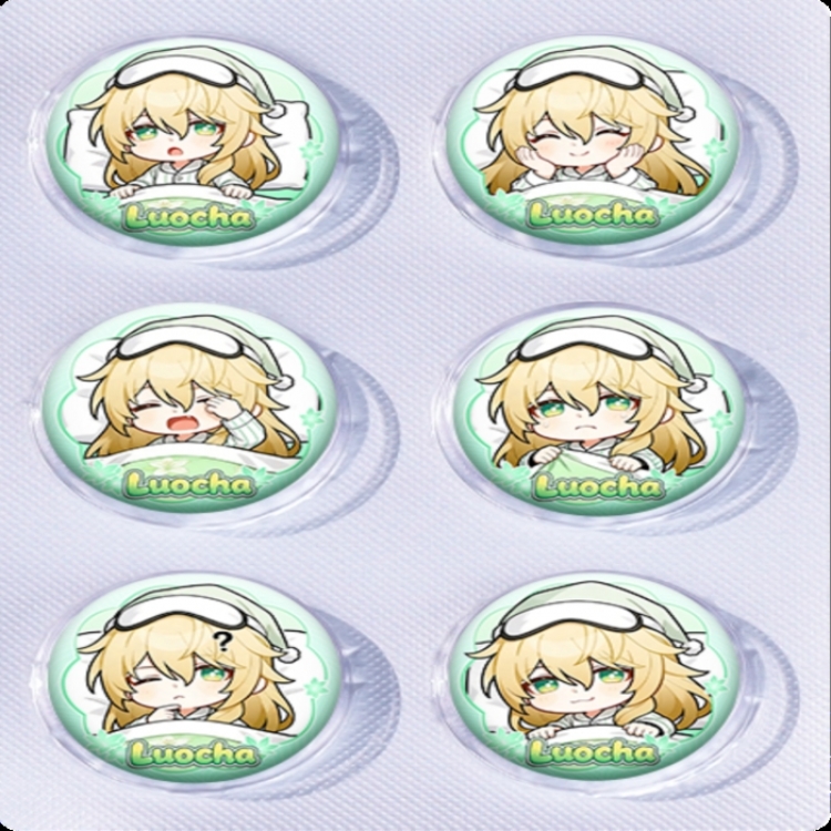 Honkai: Star Rail Anime peripheral pill bar badge 25mm a set of 6 price for 5 sets 