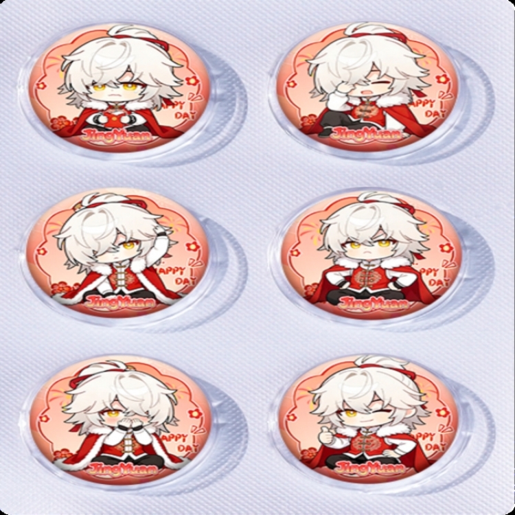 Honkai: Star Rail Anime peripheral pill bar badge 25mm a set of 6 price for 5 sets 