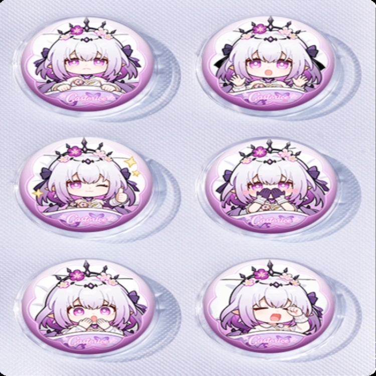 Honkai: Star Rail Anime peripheral pill bar badge 25mm a set of 6 price for 5 sets 