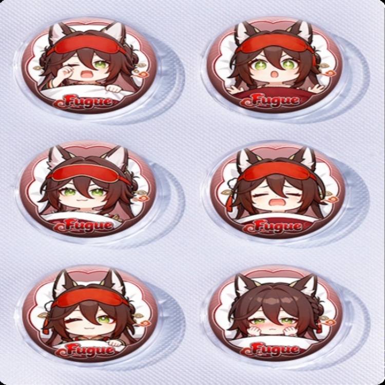 Honkai: Star Rail Anime peripheral pill bar badge 25mm a set of 6 price for 5 sets 