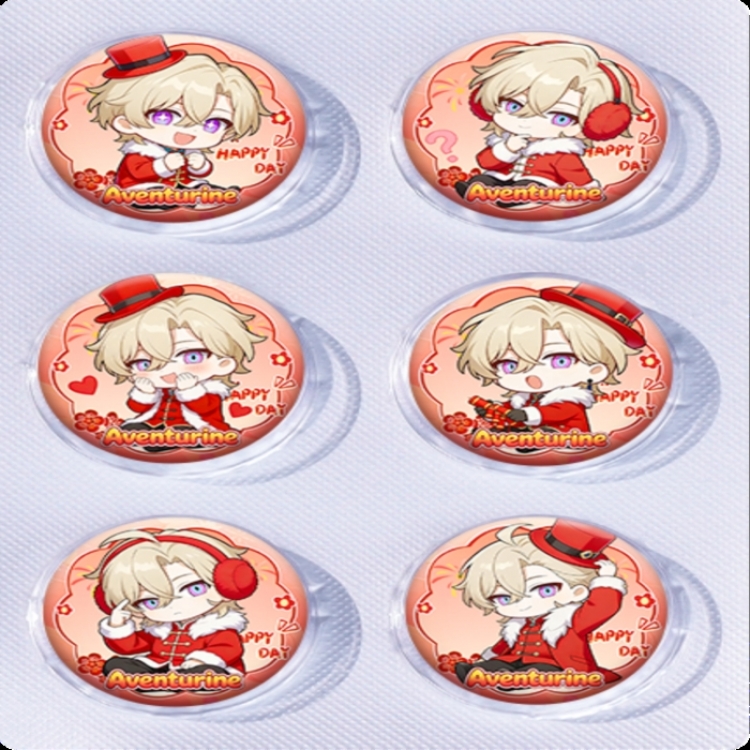 Honkai: Star Rail Anime peripheral pill bar badge 25mm a set of 6 price for 5 sets 