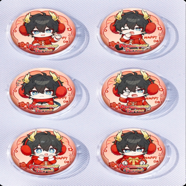 Honkai: Star Rail Anime peripheral pill bar badge 25mm a set of 6 price for 5 sets 