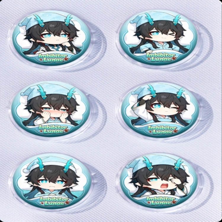 Honkai: Star Rail Anime peripheral pill bar badge 25mm a set of 6 price for 5 sets 