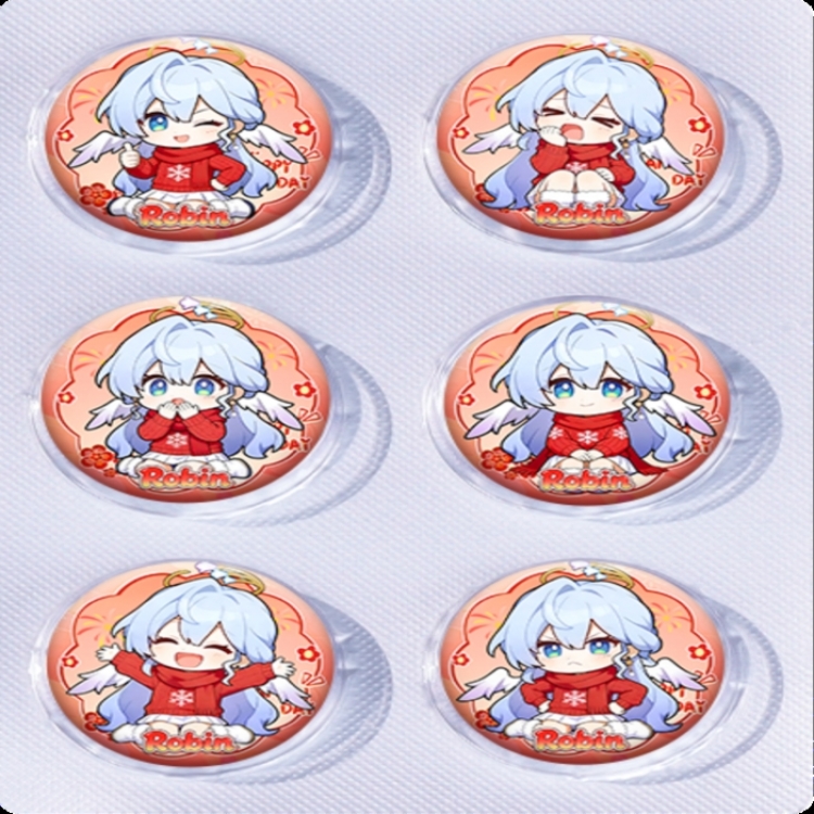 Honkai: Star Rail Anime peripheral pill bar badge 25mm a set of 6 price for 5 sets 