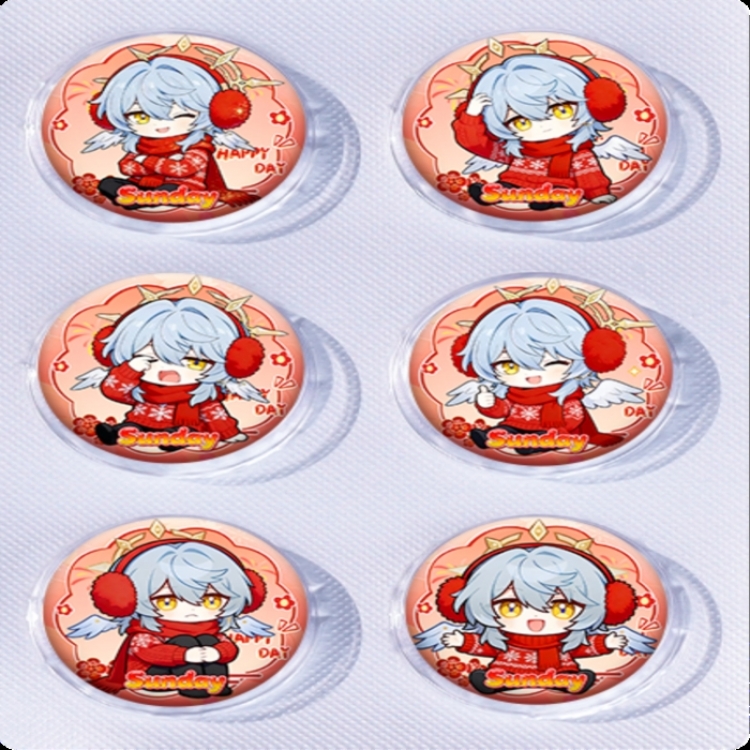 Honkai: Star Rail Anime peripheral pill bar badge 25mm a set of 6 price for 5 sets 