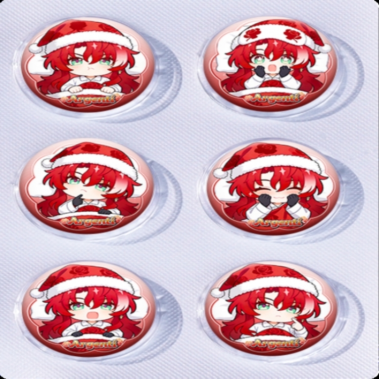 Honkai: Star Rail Anime peripheral pill bar badge 25mm a set of 6 price for 5 sets 