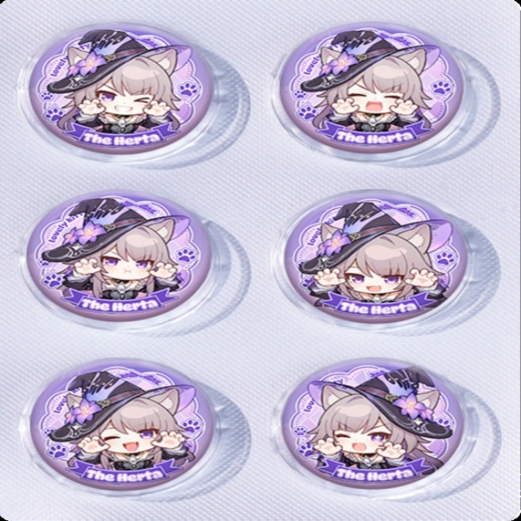 Honkai: Star Rail Anime peripheral pill bar badge 25mm a set of 6 price for 5 sets 