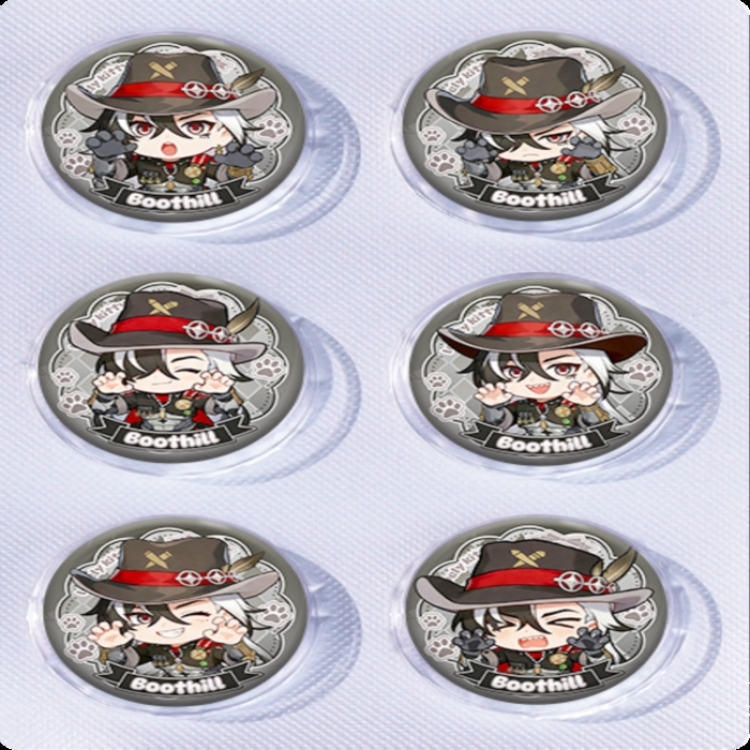 Honkai: Star Rail Anime peripheral pill bar badge 25mm a set of 6 price for 5 sets 