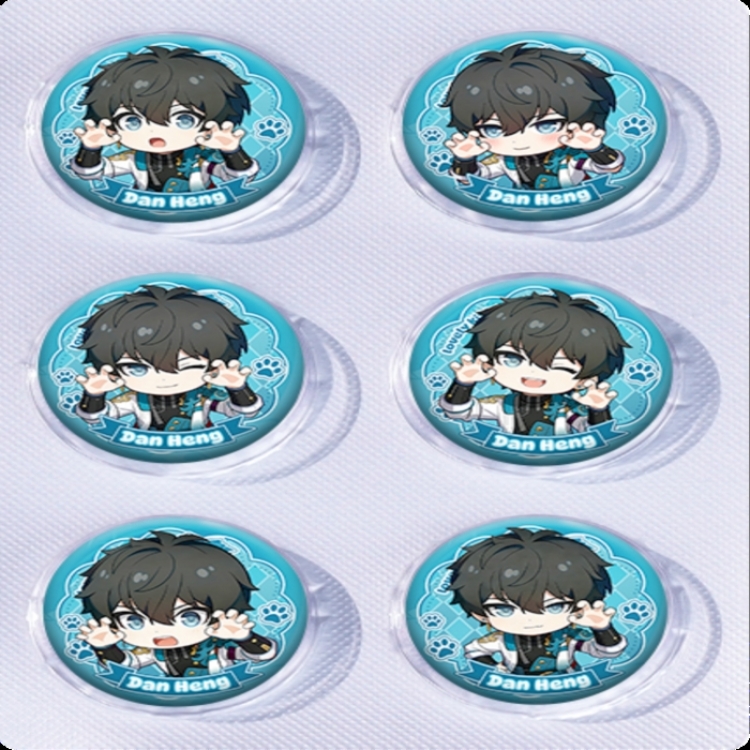 Honkai: Star Rail Anime peripheral pill bar badge 25mm a set of 6 price for 5 sets 