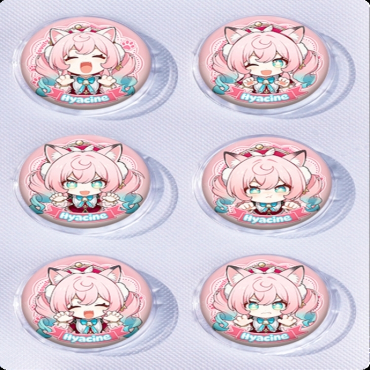 Honkai: Star Rail Anime peripheral pill bar badge 25mm a set of 6 price for 5 sets 