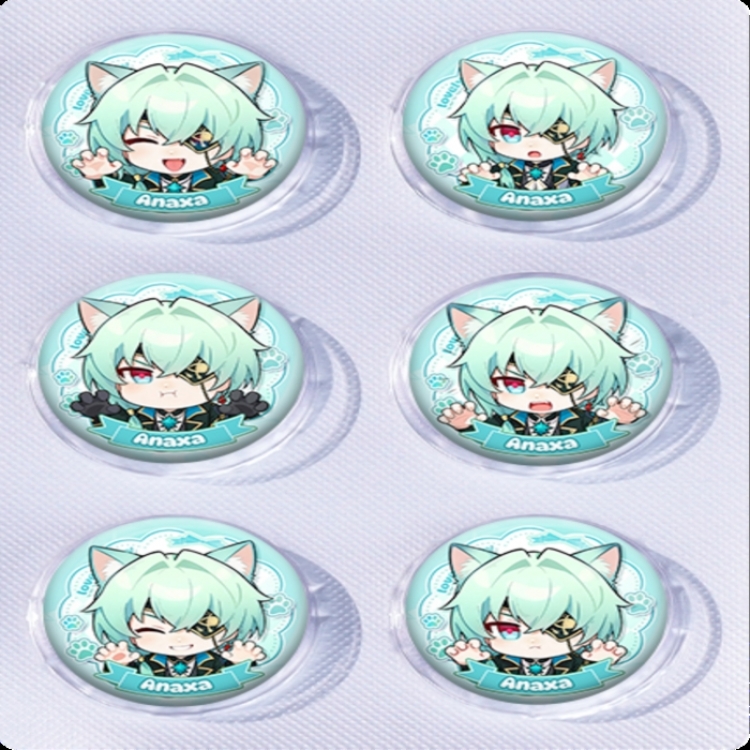 Honkai: Star Rail Anime peripheral pill bar badge 25mm a set of 6 price for 5 sets 