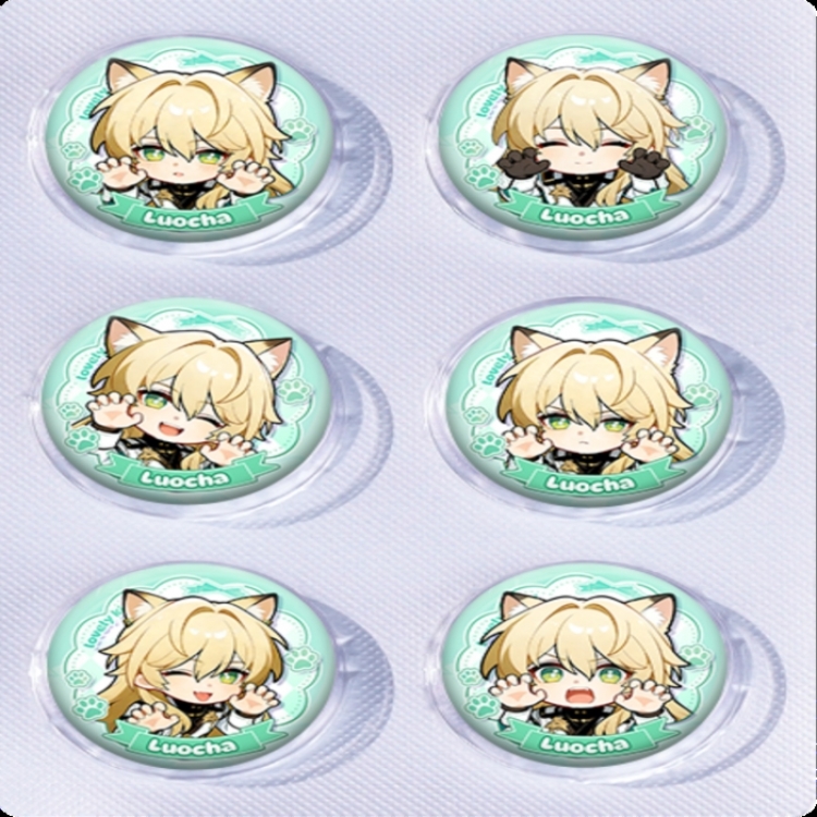 Honkai: Star Rail Anime peripheral pill bar badge 25mm a set of 6 price for 5 sets 