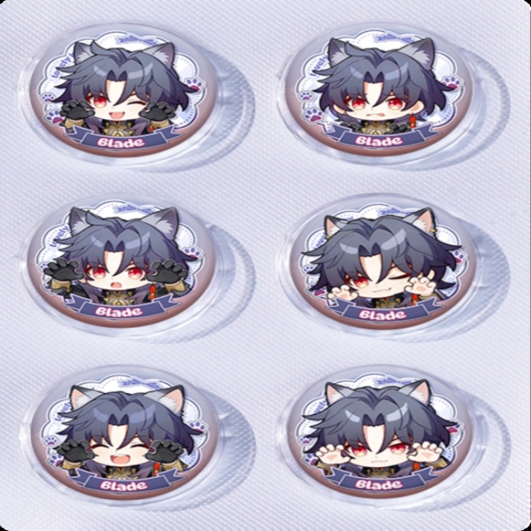 Honkai: Star Rail Anime peripheral pill bar badge 25mm a set of 6 price for 5 sets 