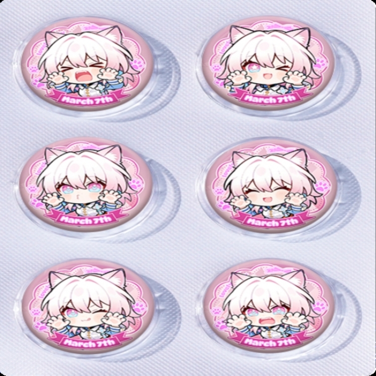 Honkai: Star Rail Anime peripheral pill bar badge 25mm a set of 6 price for 5 sets 