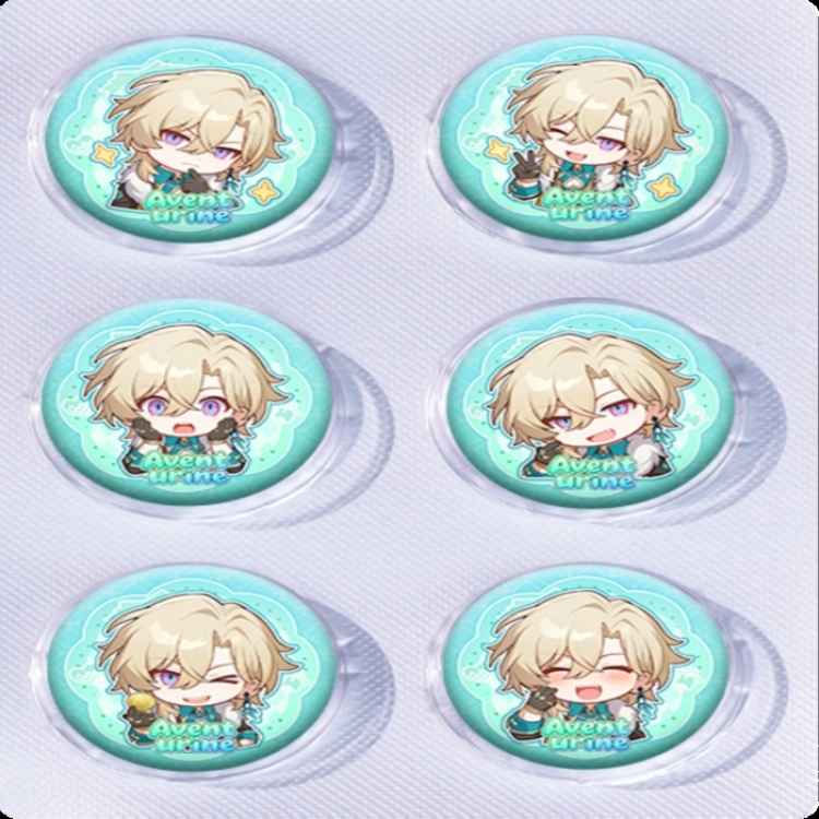 Honkai: Star Rail Anime peripheral pill bar badge 25mm a set of 6 price for 5 sets 