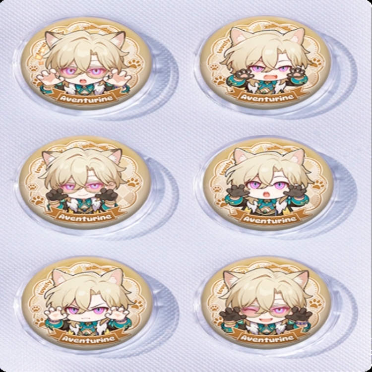 Honkai: Star Rail Anime peripheral pill bar badge 25mm a set of 6 price for 5 sets 
