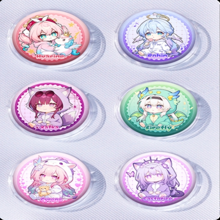 Honkai: Star Rail Anime peripheral pill bar badge 25mm a set of 6 price for 5 sets 