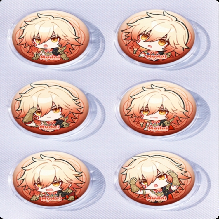 Honkai: Star Rail Anime peripheral pill bar badge 25mm a set of 6 price for 5 sets 