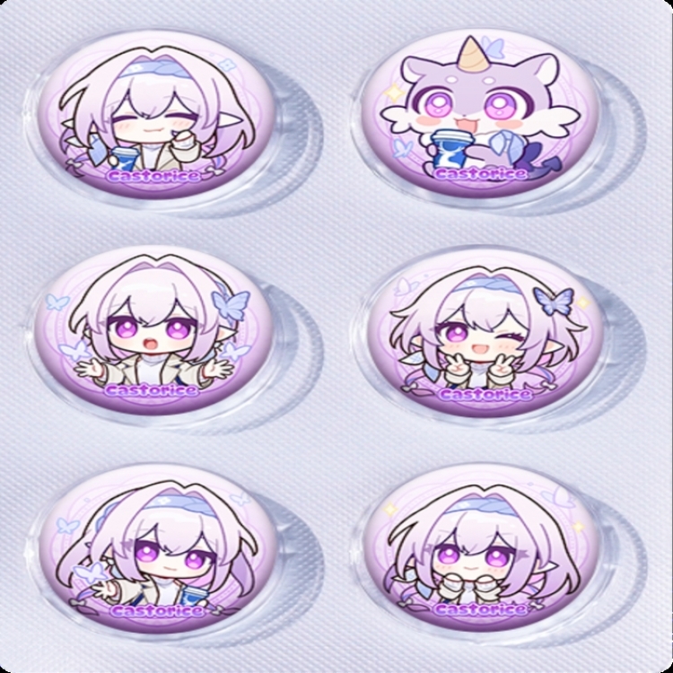 Honkai: Star Rail Anime peripheral pill bar badge 25mm a set of 6 price for 5 sets 