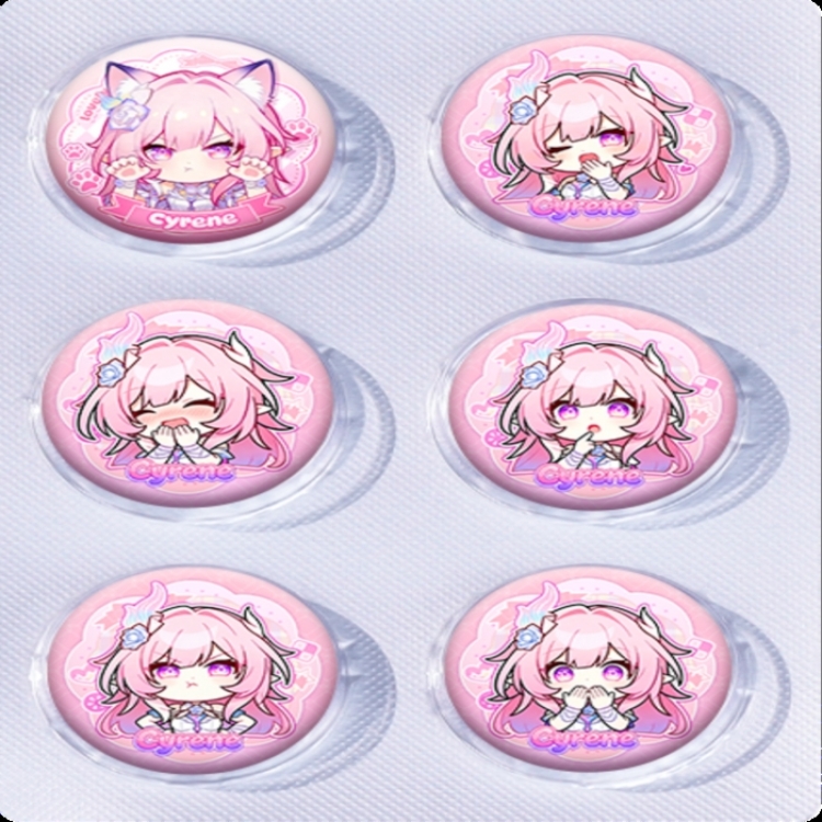 Honkai: Star Rail Anime peripheral pill bar badge 25mm a set of 6 price for 5 sets 