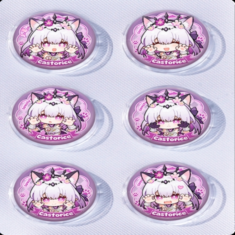 Honkai: Star Rail Anime peripheral pill bar badge 25mm a set of 6 price for 5 sets 