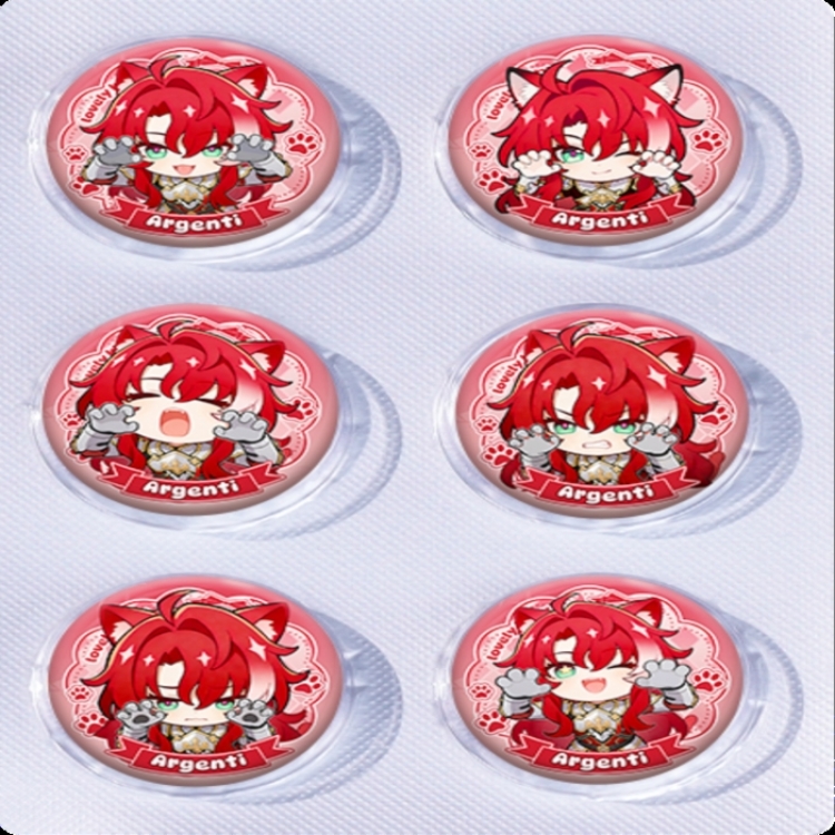 Honkai: Star Rail Anime peripheral pill bar badge 25mm a set of 6 price for 5 sets 