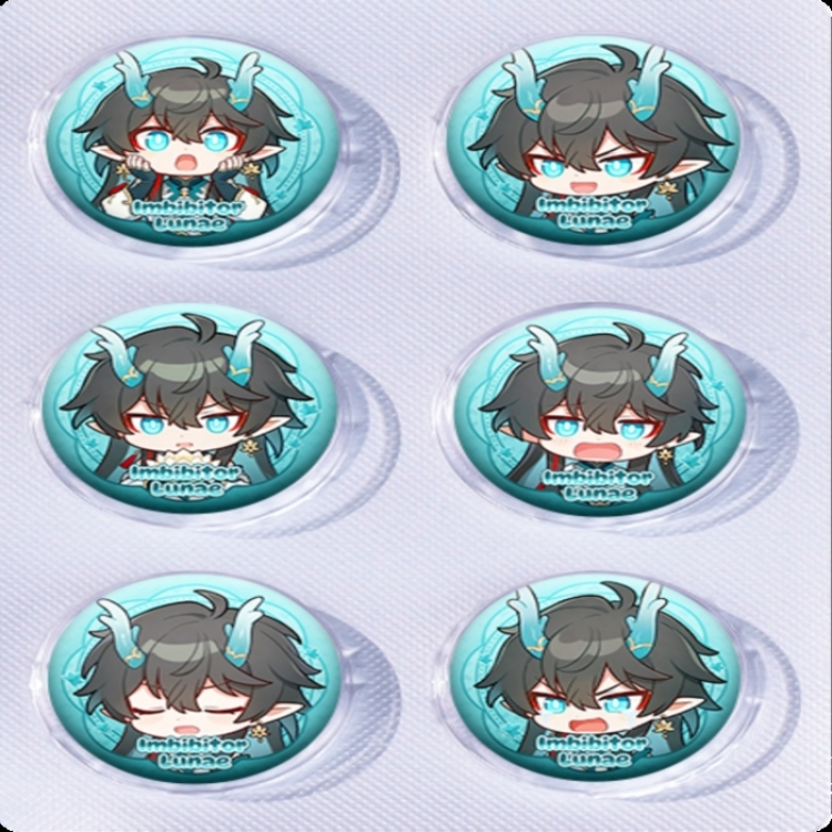 Honkai: Star Rail Anime peripheral pill bar badge 25mm a set of 6 price for 5 sets 