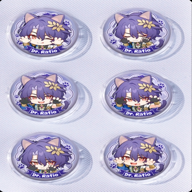Honkai: Star Rail Anime peripheral pill bar badge 25mm a set of 6 price for 5 sets 