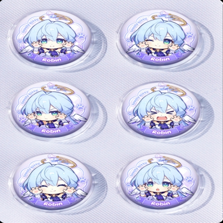 Honkai: Star Rail Anime peripheral pill bar badge 25mm a set of 6 price for 5 sets 