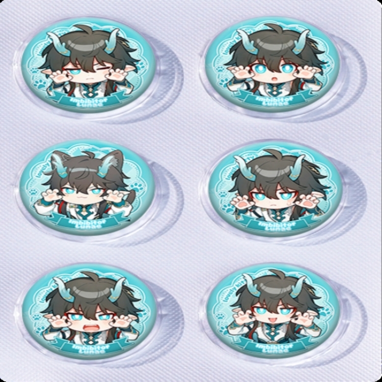 Honkai: Star Rail Anime peripheral pill bar badge 25mm a set of 6 price for 5 sets 