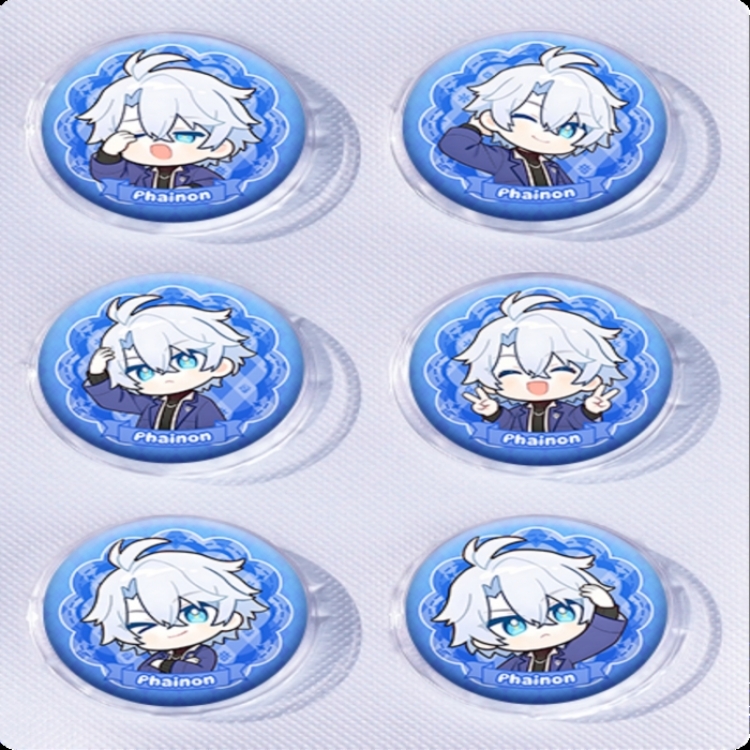 Honkai: Star Rail Anime peripheral pill bar badge 25mm a set of 6 price for 5 sets 