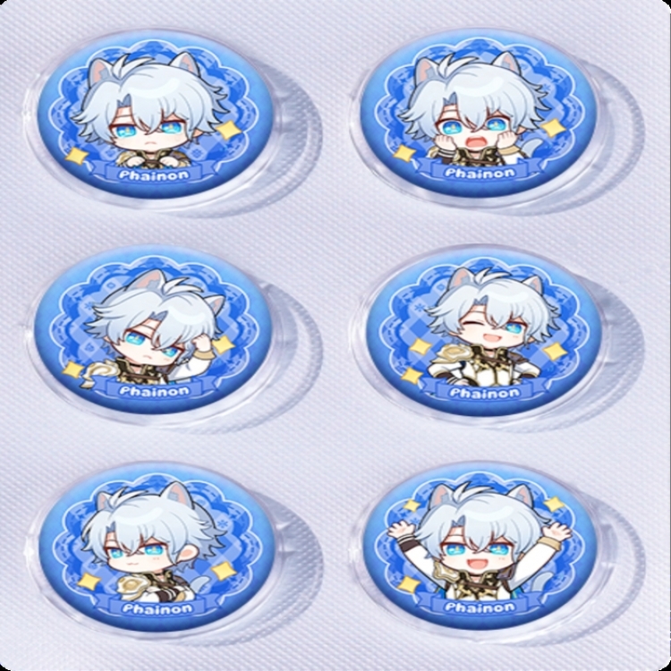 Honkai: Star Rail Anime peripheral pill bar badge 25mm a set of 6 price for 5 sets 