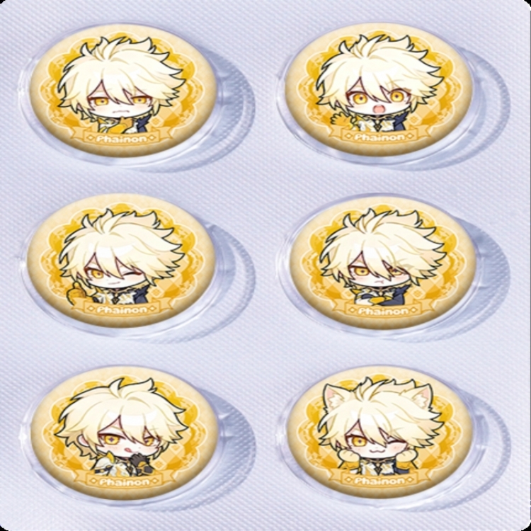 Honkai: Star Rail Anime peripheral pill bar badge 25mm a set of 6 price for 5 sets 