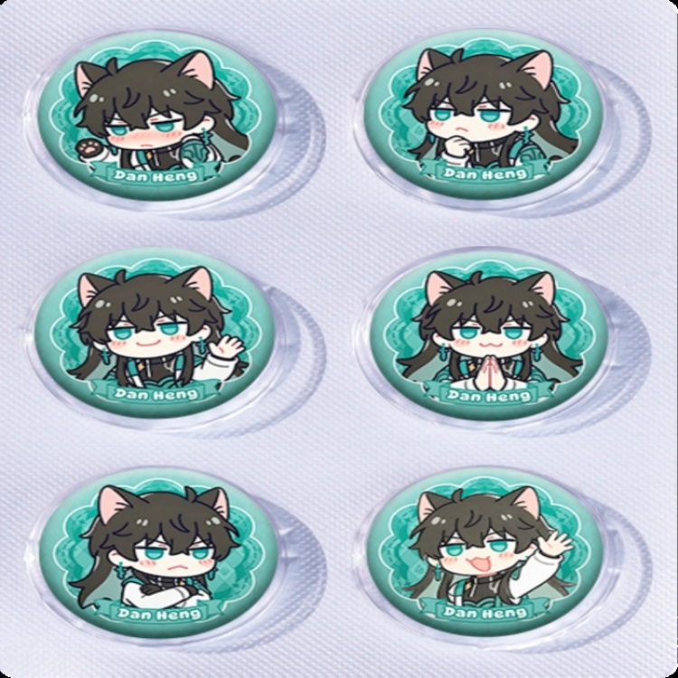 Honkai: Star Rail Anime peripheral pill bar badge 25mm a set of 6 price for 5 sets 